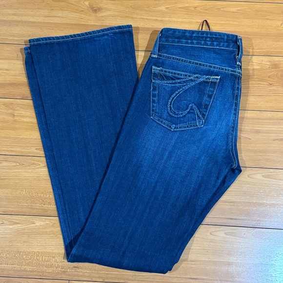 AG Adriano Goldschmied Mid Rise Bootcut Jeans Medium Blue Wash Size 27R - Picture 3 of 7